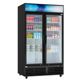 45 in. Two Glass Door Merchandiser Refrigerator - 35 Cu. Ft. (MDR-2GD-35C)